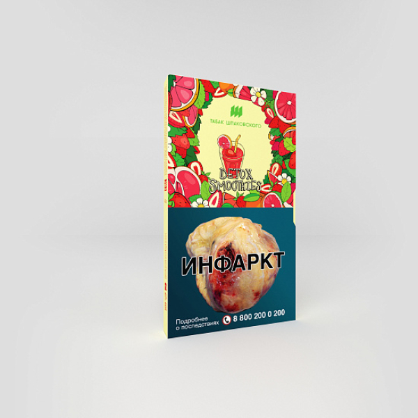 Табак ШПАКОВСКОГО DETOX SMOOTHIES (СМУЗИ ИЗ ГРЕЙФРУТА И КЛУБНИКИ) 40 гр в Хабаровске