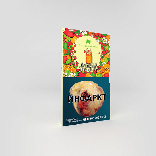 Табак ШПАКОВСКОГО MOROCCO SMOOTHIES (МАНДАРИНОВО ЗЕМЛЯНИЧНЫЙ СИМУЗИ) 40 гр в Хабаровске
