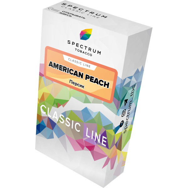 Табак Spectrum Classic american peach 40 грамм в Хабаровске