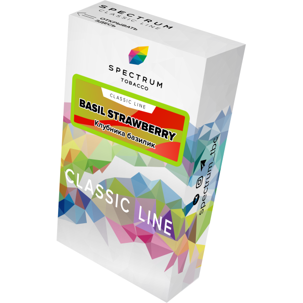 Табак Spectrum Classic current basil steawberry 40 грамм в Хабаровске