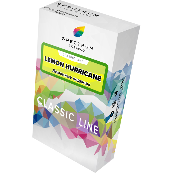 Табак Spectrum Classic lemon hurricane 40 грамм в Хабаровске