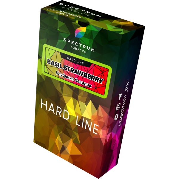 Табак Spectrum Hard basil strawberry 40 грамм в Хабаровске