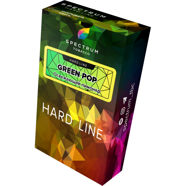 Табак Spectrum Hard green pop 40 грамм в Хабаровске