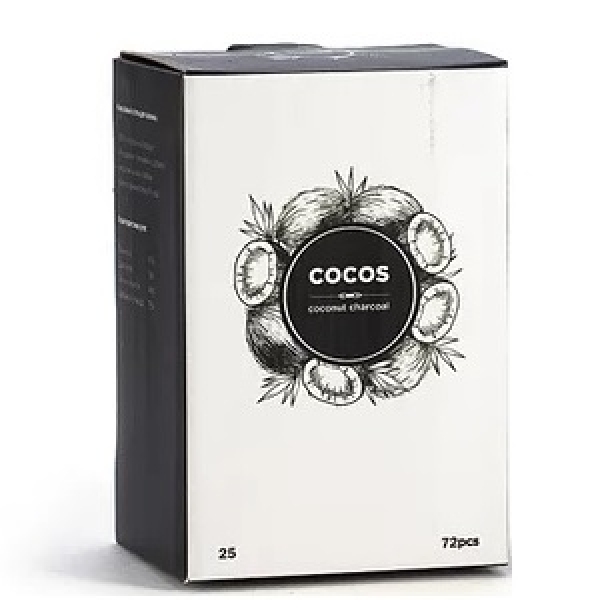 Кокосовый уголь Cocos 25мм для кальяна в Хабаровске
