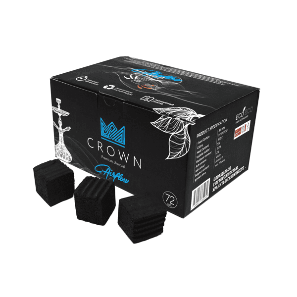 Уголь Crown Airflow Кокосовый 72 Шт (25 Мм) в Хабаровске