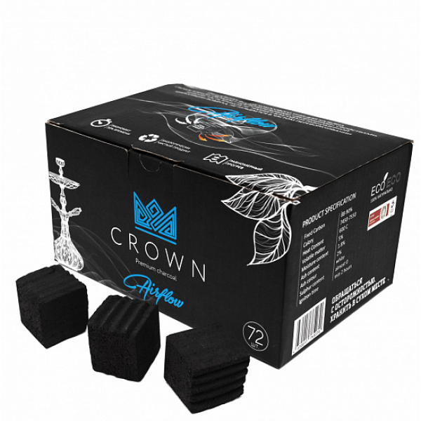 Кокосовый уголь Crown Air-Flow 25 мм в Хабаровске