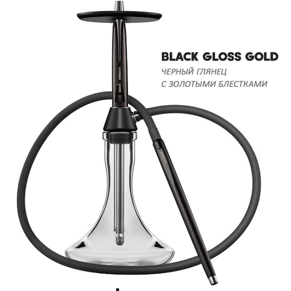 Кальян Koress K3 Black Gloss (Черный,Золотой, 48 см) в Хабаровске