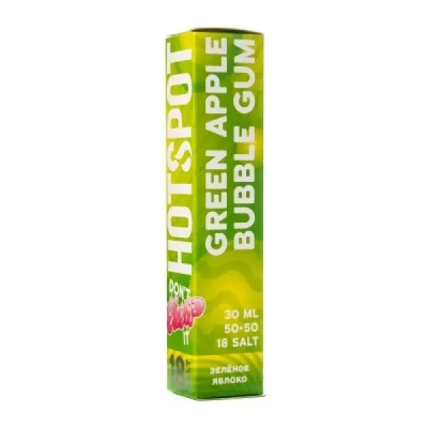 Жидкость HOTSPOT Chow Green Apple Bubble Gum 30 мл в Хабаровске