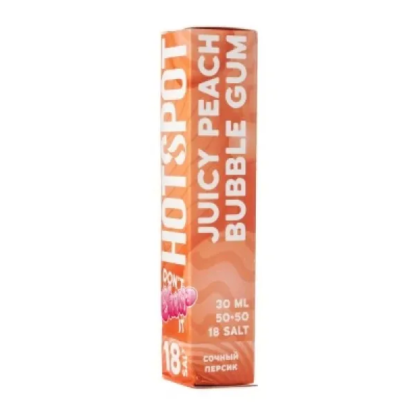 Жидкость HOTSPOT Chow Juicy Peach Bubble Gum 30 мл в Хабаровске