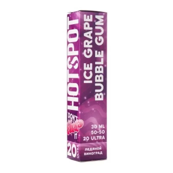 Жидкость HOTSPOT Chow Ultra Ice Grape Bubble Gum 30 мл в Хабаровске