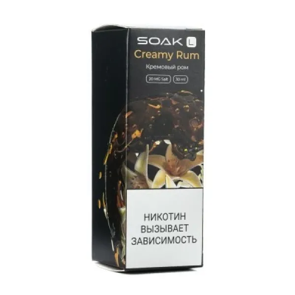Жидкость SOAK L Creamy Rum 30 мл в Хабаровске