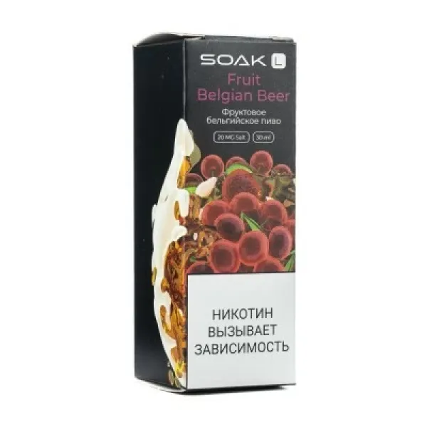 Жидкость SOAK L Fruit Belgian Beer 30 мл в Хабаровске