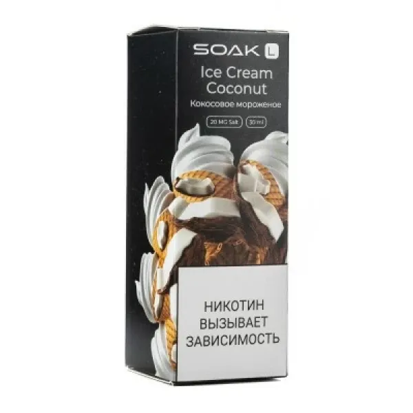 Жидкость SOAK L Ice Cream Coconut 30 мл в Хабаровске