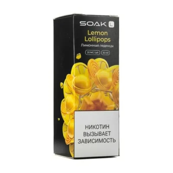 Жидкость SOAK L Lemon Lollipops 30 мл в Хабаровске