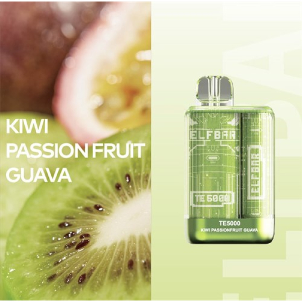 Elfbar TE5000 Kiwi Passion fruit Guava, 5000 тяг в Хабаровске