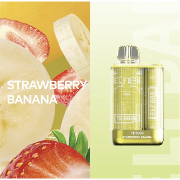 Elfbar TE5000 Strawberry Banana, 5000 тяг в Хабаровске