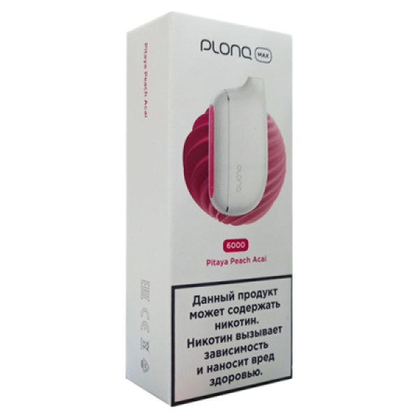 Plonq Max Pitaya Peach Acai 6000 тяг в Хабаровске