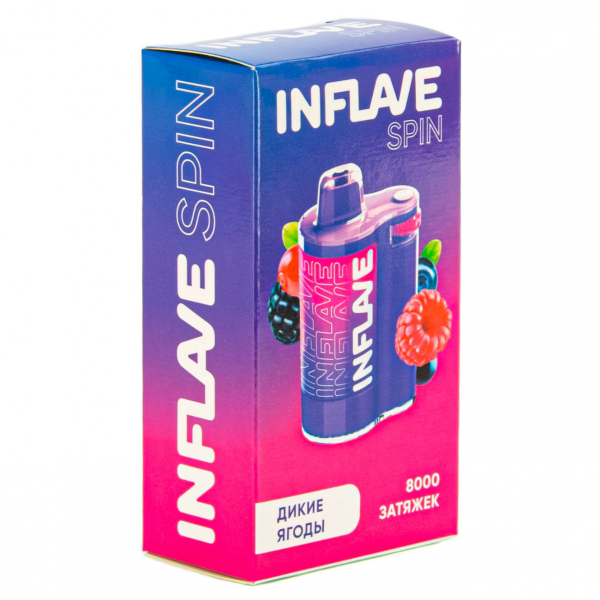 INFLAVE SPIN Дикие ягоды (8000 затяжек) в Хабаровске