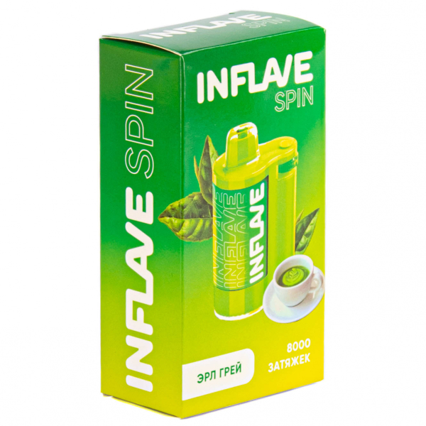 INFLAVE SPIN Эрл Грей (8000 затяжек) в Хабаровске