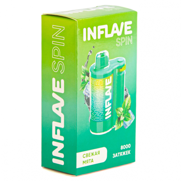 INFLAVE SPIN Свежая мята (8000 затяжек) в Хабаровске