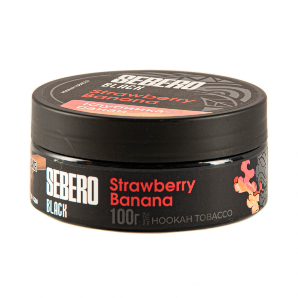 Табак Sebero Black Strawberry Banana  100 грамм в Хабаровске