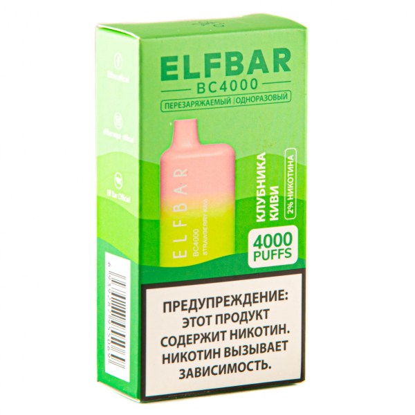 ELF BAR Strawberry Kiwi (4000 затяжек) 20 мг в Хабаровске