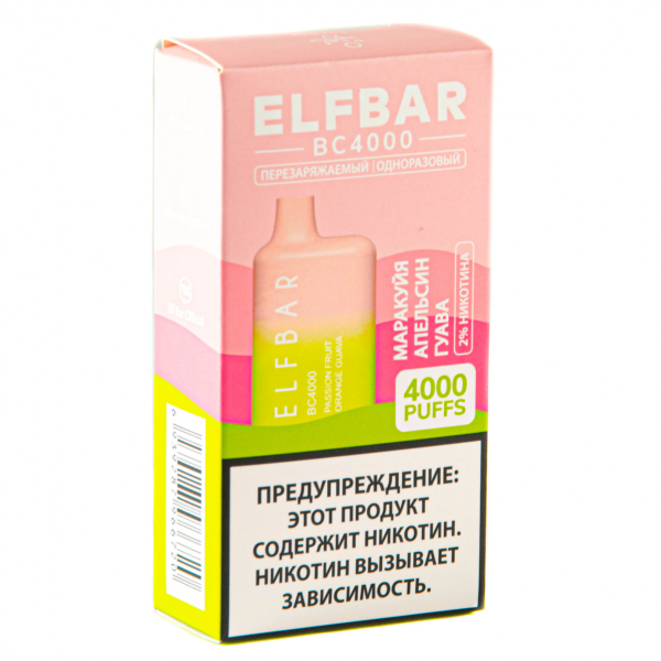 ELF BAR Passionfruit Orange Guava (4000 затяжек) 20 мг в Хабаровске