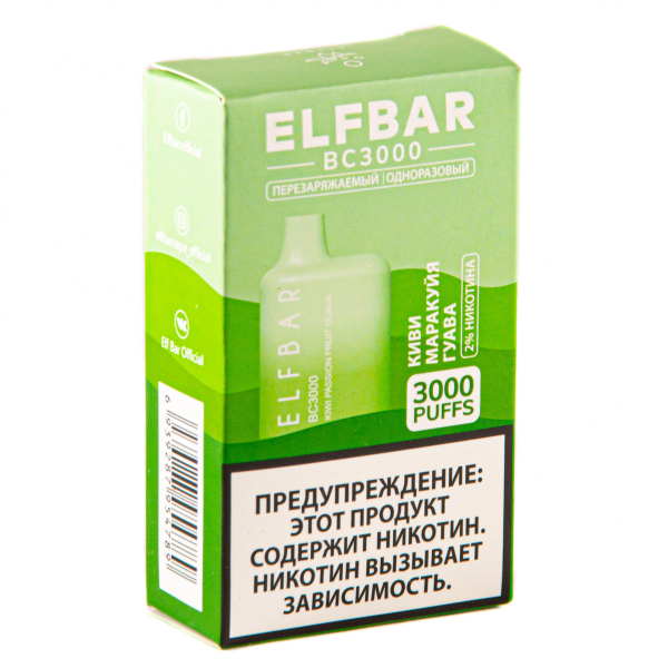 ELF BAR Kiwi Passionfruit Guava (3000 затяжек) 20 мг в Хабаровске