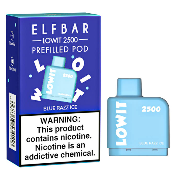 Картридж Elf Bar Lowit 2500 20 мг, 6 мл (Blue Razz Ice) в Хабаровске