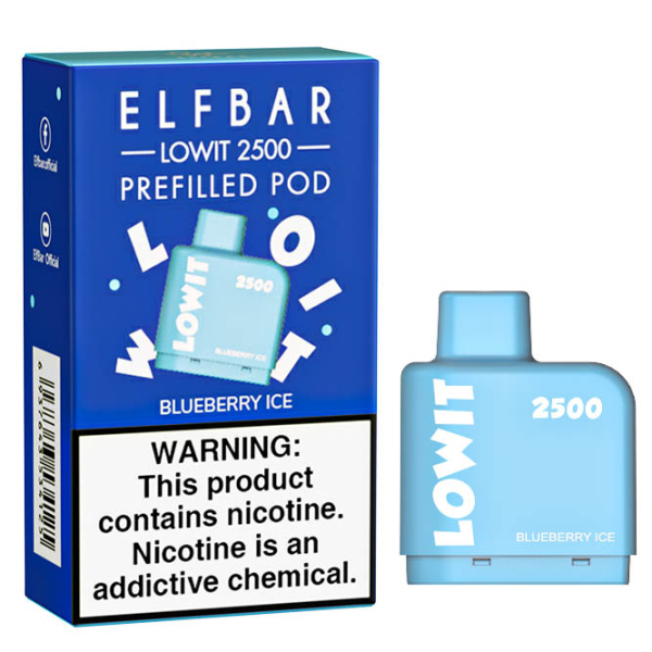 Картридж Elf Bar Lowit 2500 20 мг, 6 мл (Blueberry Ice) в Хабаровске