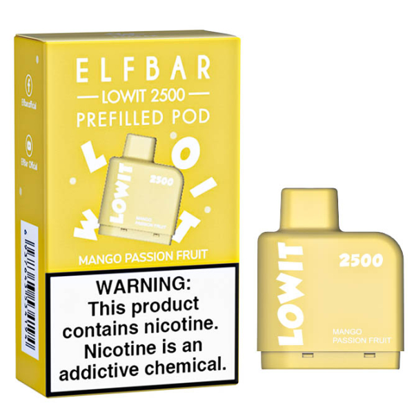 Картридж Elf Bar Lowit 2500 20 мг, 6 мл (Mango Passion Fruit) в Хабаровске