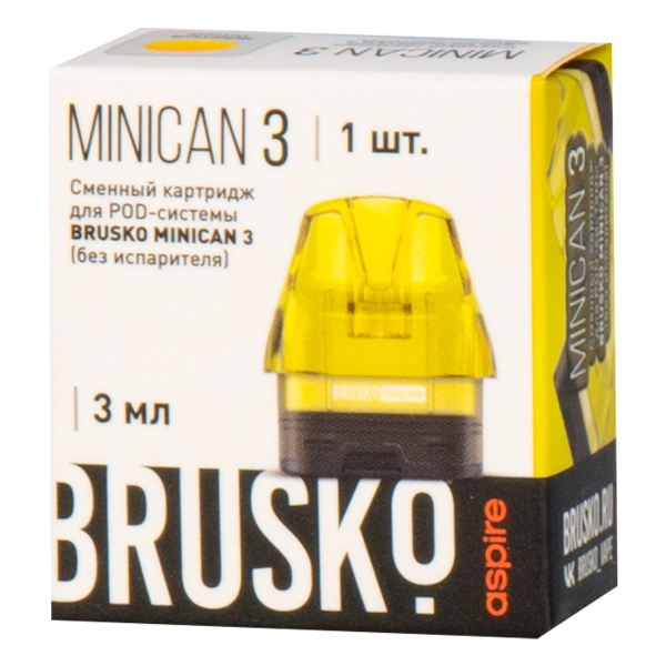 Картридж Brusko Minican 3 жёлтый в Хабаровске