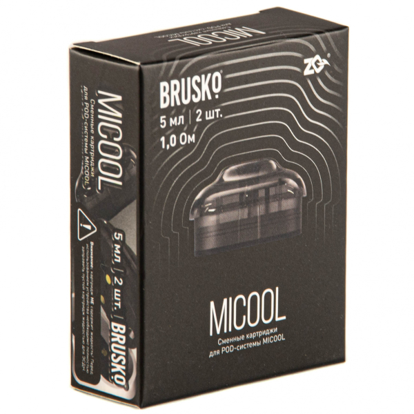 Картридж Brusko Zq Micool 5мл (2шт.) 1.0 в Хабаровске
