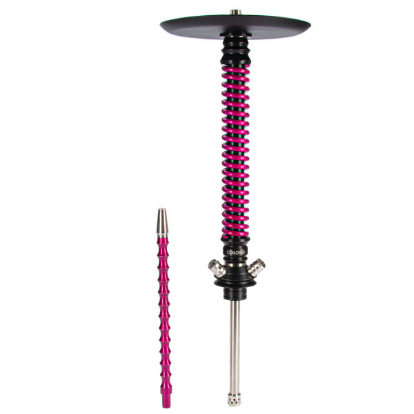 Кальян Mamay Customs Coilovers чёрно-розовый лак   в Хабаровске