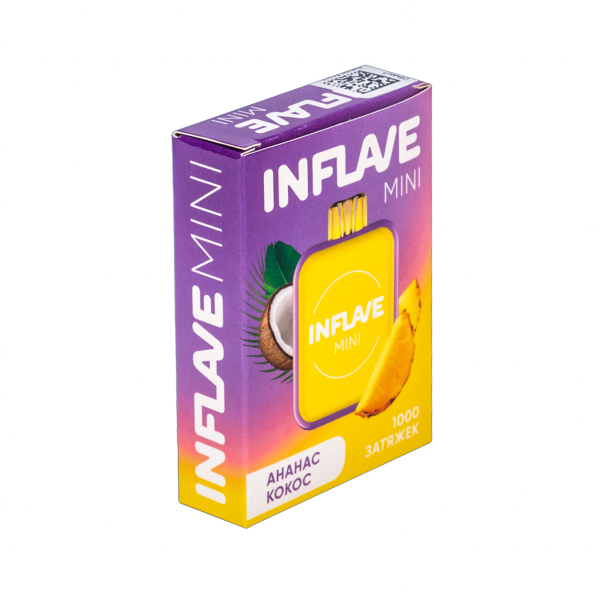 Inflave Mini Ананас Кокос (1000 Затяжек) в Хабаровске