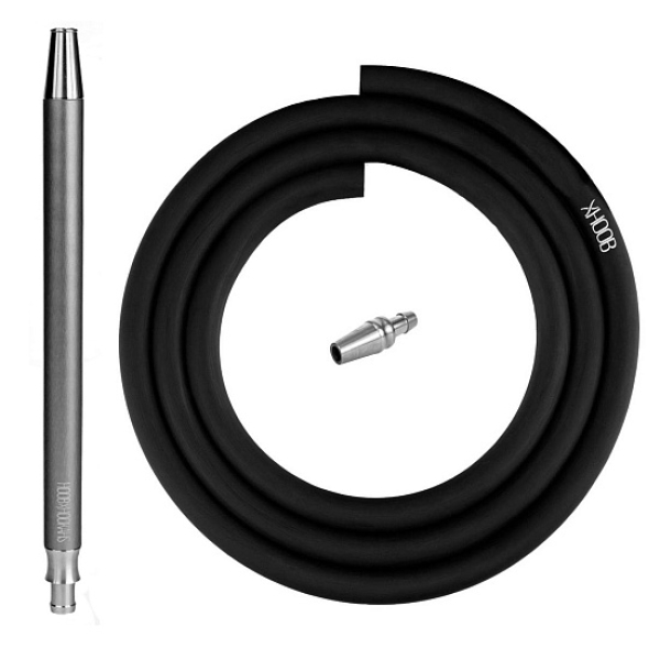 Hoob Smpl Xl Шланг Комплект Black (Черный Шланг, Мундштук, Коннектор Plug) в Хабаровске