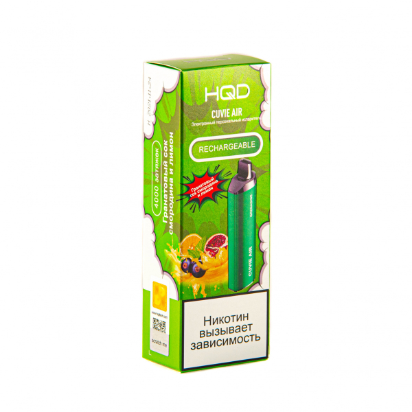 Hqd Cuvie Air Гранатовый Сок, Смородина И Лимон (4000 Затяжек) в Хабаровске