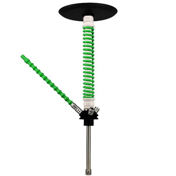 Кальян Mamay Custom V3 №12 Coilovers Белый-Салат  в Хабаровске