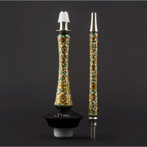 Кальян Union Hookah Sleek Хохлома Зеленый  в Хабаровске