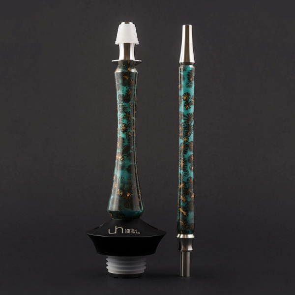 Кальян Union Hookah Sleek Акрил С Шишками Бирюзовый  в Хабаровске