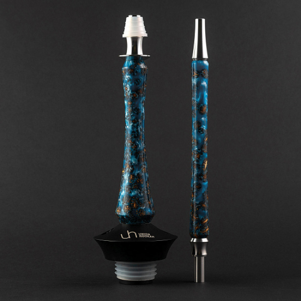Кальян Union Hookah Sleek Акрил С Шишками Голубой   в Хабаровске