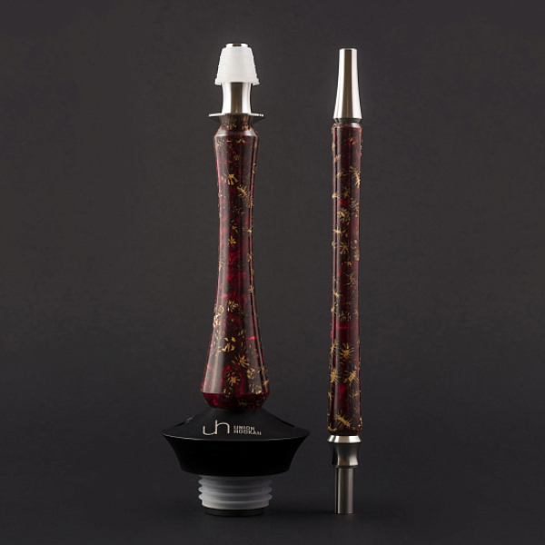 Кальян Union Hookah Sleek Акрил С Шишками Красный   в Хабаровске