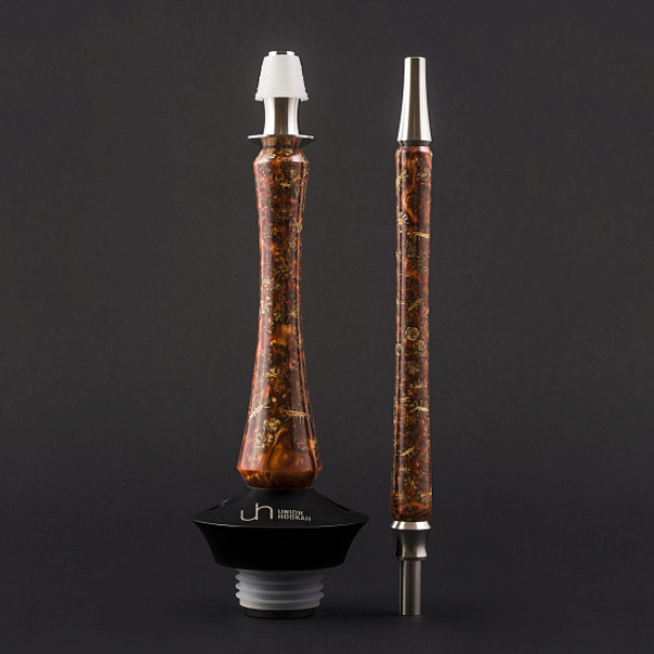 Кальян Union Hookah Sleek Акрил С Шишками Янтарь  в Хабаровске