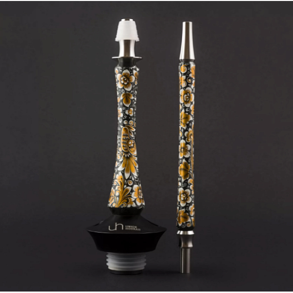 Кальян Union Hookah Sleek Хохлома Черный  в Хабаровске