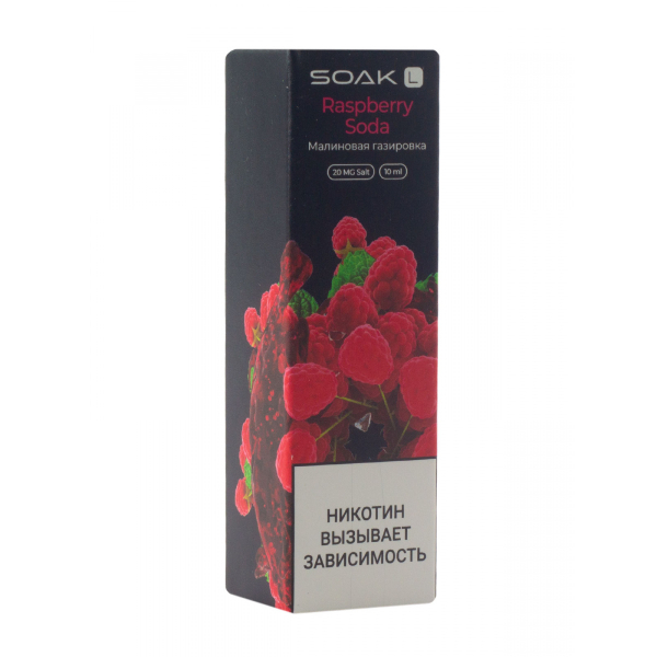 Жидкость Soak Raspberry Soda 10 Мл 2 Мг в Хабаровске