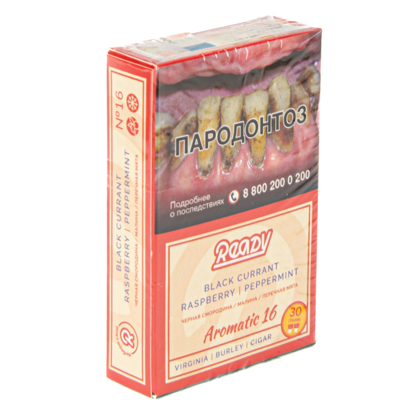 Табак Ready  №16 Black Currant Raspberry Peppermint 30 грамм в Хабаровске