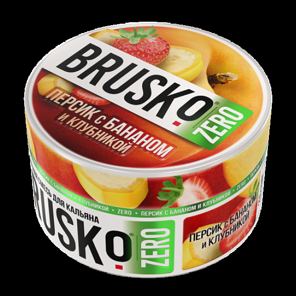 Смесь Brusko Персик С Бананом И Клубникой (Zero)  250 гр в Хабаровске