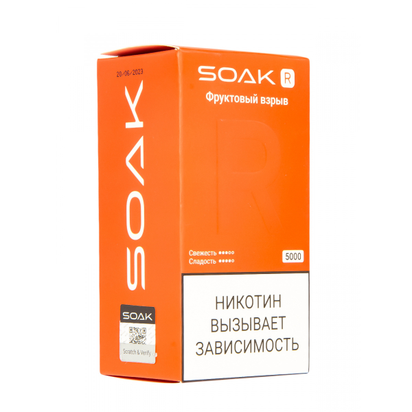 Soak R Фруктовый Взрыв 5000 Затяжек в Хабаровске
