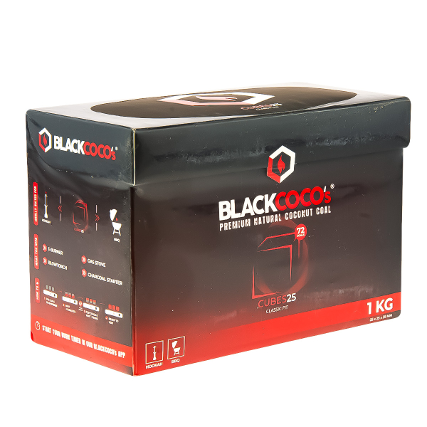 Уголь Blackcoco’s Кокосовый 72 Шт (25 Мм) в Хабаровске