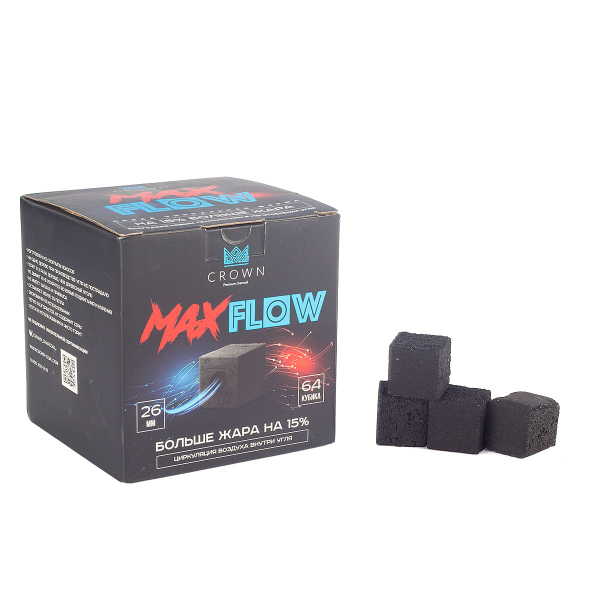 Уголь Crown Maxflow Кокосовый 64 Шт (26 Мм) в Хабаровске
